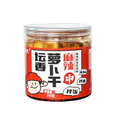 【腾晖酱菜】红油萝卜丁瓶装开胃酱萝卜干香辣罐装即食下饭菜美食图4