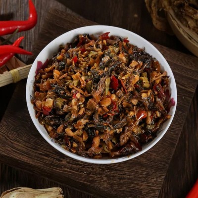 咸菜红油外婆菜自制下饭菜麻辣熟食袋装农家酱菜瓶箱装湖南即食图2