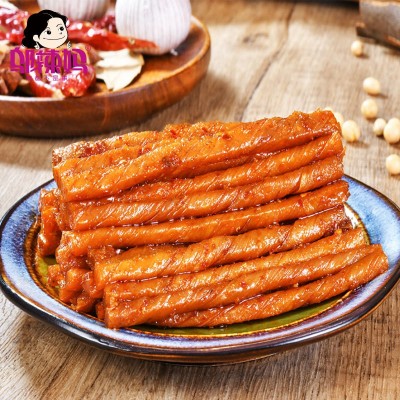 邬辣妈很麻很辣豆卷500g豆腐干超市批发麻辣休闲怀旧零食湖南特产图4
