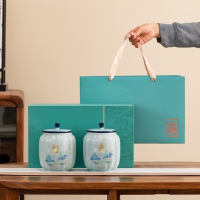 新年茶礼夏天茉莉花茶碧潭级飘雪新绿茶茉莉雪竹银针茶叶散装批发图4