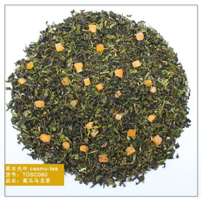 蜜瓜乌龙茶 粗切调味铁观音 哈密瓜水果加香茶餐饮咖啡奶茶店专用