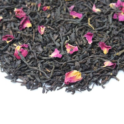 玫瑰红茶 原叶调味红茶 花香茶茶叶餐饮咖啡奶茶店专用原料图3