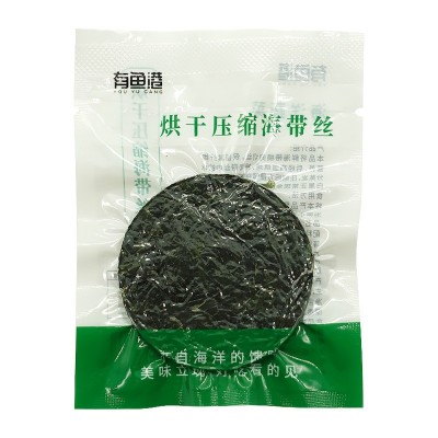 现货精品烘干压缩海带丝16g/袋圆饼免切火锅干海带批-发贴牌定制图5