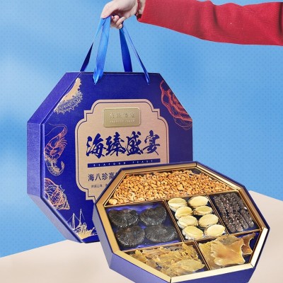 海参礼盒鲍鱼海鲜干货滋补品新年送礼礼品批发冻干大连海参图4