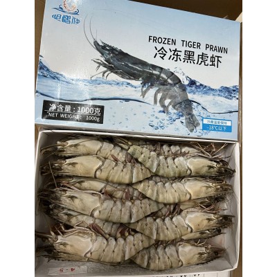 原条黑虎虾 冷冻水产 冷冻虾 餐饮食材 工厂直销 全国发货