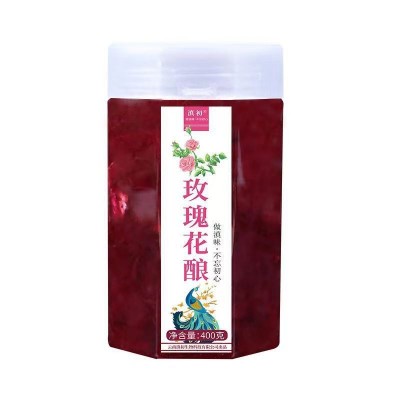 玫瑰酱冰粉商用百香果浆云南玫瑰花酱桂花酱草莓酱钵仔糕果酱批发图5