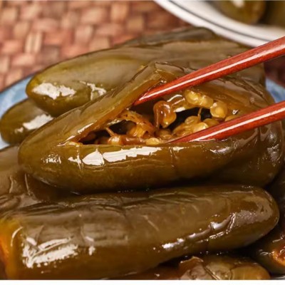爆辣油焖港椒咸菜腌青辣椒香辣酱油开胃菜泡椒肉椒下饭菜巨辣东北图2