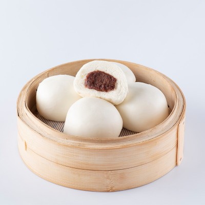 金味高点广式早茶点心茶楼酒店批发餐饮商用早餐速食红豆馅豆沙包图4