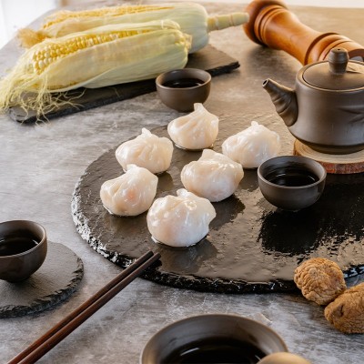 广式虾饺皇批发面点餐饮商用早餐冷冻半成品酒楼茶点心虾仁饺子图4