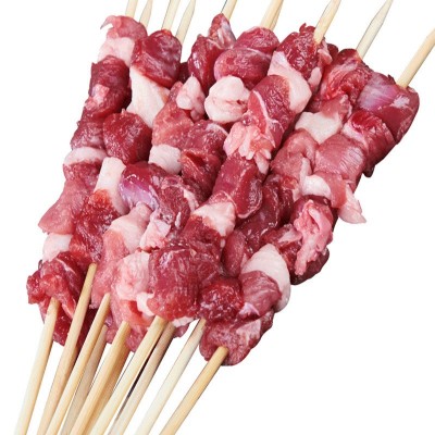 内蒙古羊肉串新鲜羊肉冷冻烧烤食材半成品五花大串餐饮批发孜然
