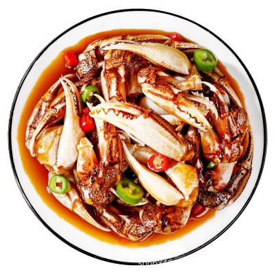 溜溜嘛鲜 青岛麻辣醉蟹钳即食罐装捞汁小海鲜香辣蟹脚蟹腿生腌