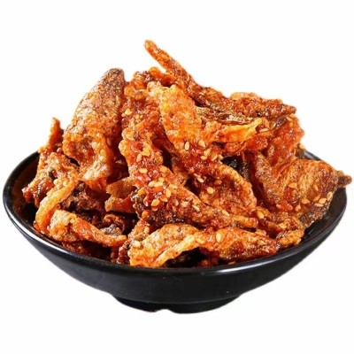 九妹下厨鱼皮脆500g袋装开袋即食香酥深海干网红零食批发香酥脆