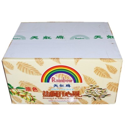 天虹牌原色盐焗开心果大颗粒20斤整箱 坚果零食无漂白散装干果年货